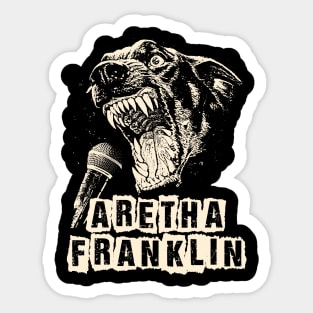 aretha ll beast scream Sticker